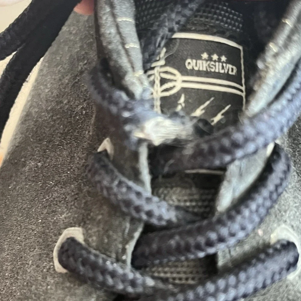 Quiksilver Men's Suede‎ Casual Skater Lace Up Shoes Black Size 12